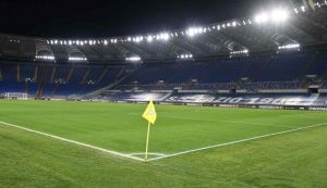 Lo stadio Olimpico di Roma vuoto - Foto Lapresse - Ilpallonegonfiato