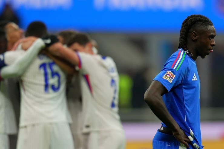 Moise Kean in Italia vs Francia - Foto Lapresse - Ilpallonegonfiato