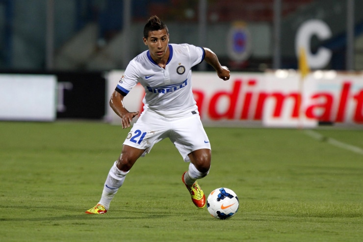 Taider in campo con la maglia dell'Inter - Foto Lapresse - Ilpallonegonfiato