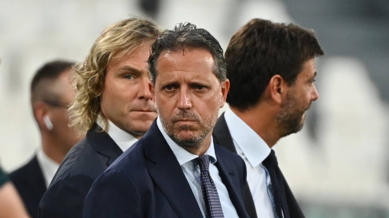 Fabio Paratici, Pavel Nedved e Andrea Agnelli - Foto Lapresse - Ilpallonegonfiato