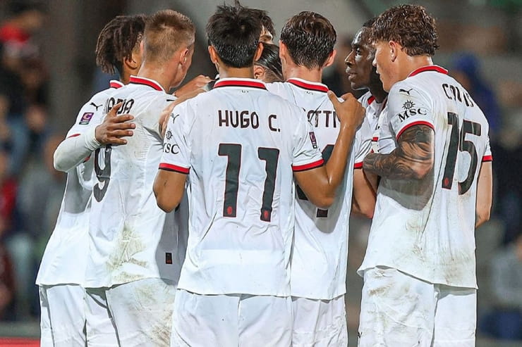 Il Milan Futuro festeggia una rete - Foto dal profilo Instagram del club - Ilpallonegonfiato