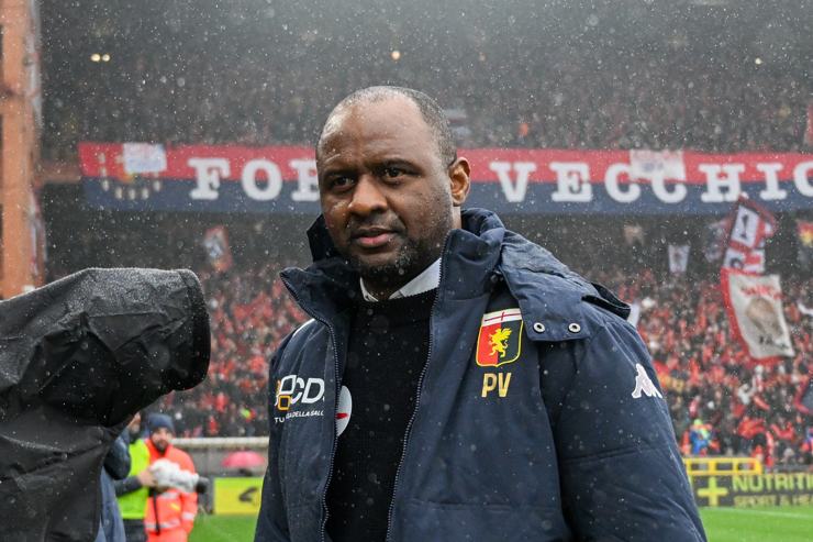 Patrick Vieira, allenatore del Genoa - Foto Lapresse - Ilpallonegonfiato