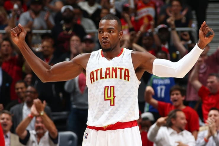 Paul Millsap in campo con la maglia di Atlanta - Foto dal profilo Instagram del giocatore - Ilpallonegonfiato