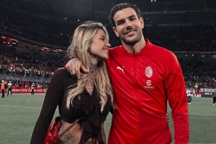 Zoe Cristofoli e Theo Hernandez - Foto Instagram - Ilpallonegonfiato