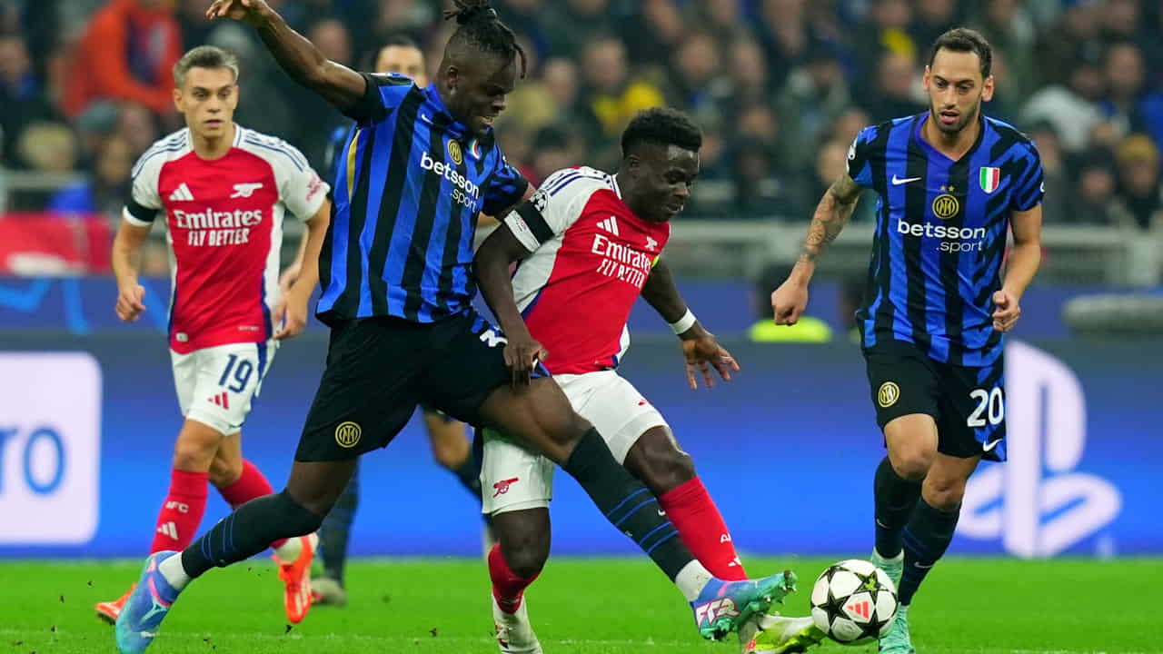 Inter vs Arsenal - Foto Lapresse - Ilpallonegonfiato