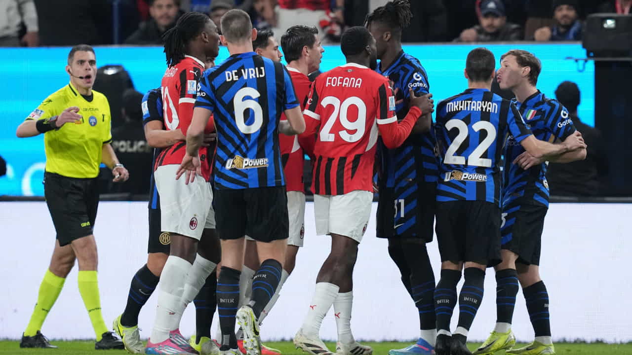 L'ultimo derby tra Inter e Milan - Foto Lapresse - Ilpallonegonfiato