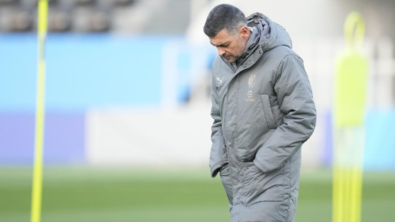 Sergio Conceicao in allenamento - Foto Lapresse - Ilpallonegonfiato