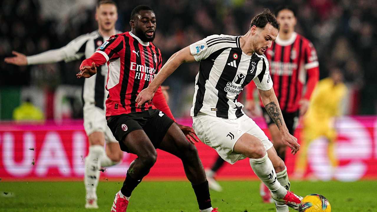 Juventus vs Milan - Foto Lapresse - Ilpallonegonfiato